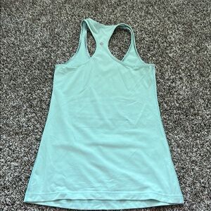 Lululemon Athletica Mint Green Fitted Sleeveless Tank Top